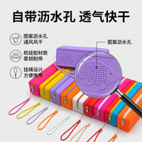 Silicone Swim Goggles Case with Drainage Holes, Multi-functional Pencil Pouch, Anti-scratch Waterproof Travel Storage Box