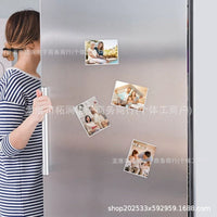 Magnetic PVC Soft Photo Frame for Home Decor Photo Wall Refrigerator Sticker - Nail-Free & Glue-Free