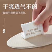 Cooling Latex No-Show Insoles for Shoes - Thin, Breathable, Sweat-Absorbing, Odor-Resistant, Ultra-Soft