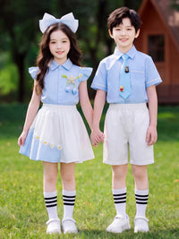 Kids' British Style School Uniform for Performances, Recitals, and Graduation Photos
