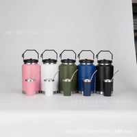 Large Capacity 304 Stainless Steel Insulated Water Bottle with Handle for Sports & Outdoors