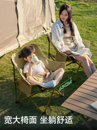 Explorer Camping Table and Chair Set, Portable Roll-Up Table with Moon Chairs for Outdoor Picnics