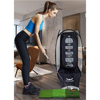 Golf Chipping Net, Foldable Golf Practice Net for Indoor Outdoor, Golf Hitting Net with Carry Bag