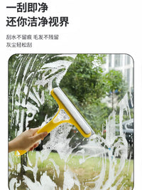 3-in-1 Window Cleaner Squeegee Spray Scrubber for Glass, Mirrors, and Tiles