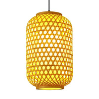 New Chinese Style Bamboo Woven Pendant Light for Restaurants and Hotels