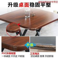 Foldable Square Dining Table for Home or Outdoor Use, Compact 2-Person Table