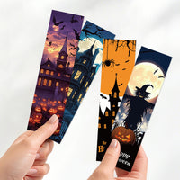 Halloween Scene Bookmarks, 30-Pack Original Design for Reading & Decoration