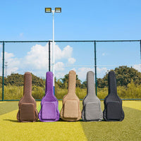 Padded Acoustic Guitar Gig Bag for 36-41 Inch Guitars, Shockproof Double Shoulder Backpack Case