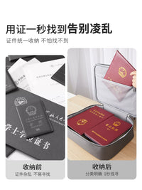 Large Capacity Multi-layer Document Organizer Bag for Home Use