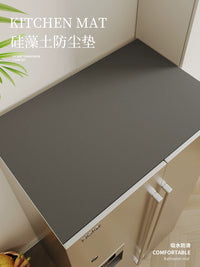 Refrigerator Dust Cover and Appliance Mat with Diatomaceous Earth