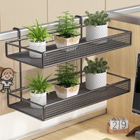 Desk Hanging Basket Office Partition Shelf Storage Organizer for Office Supplies