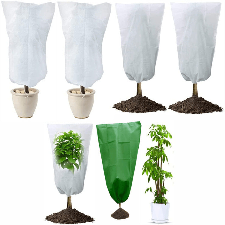 Plant Frost Protection Cover Non-Woven Fabric Winter Warm Bag for Garden Plants