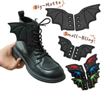 Halloween Black Bat Wing Shoe Clips Boot Straps DIY Vampire Decoration Accessories