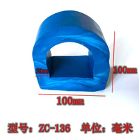 D-Type Marine Dock Bumper Rubber Strip for Yachts and Fiberglass Boats