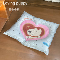 Pet Cooling Mat for Dogs and Cats - Cartoon Design Summer Sleep Pad