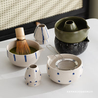 Ceramic Matcha Bowl Set with Whisk Holder