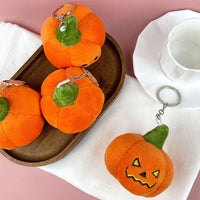 Funny Pumpkin Plush Keychain Cartoon Cute Bag Charm Halloween Gift