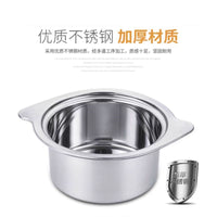 Individual Stainless Steel Hot Pot with Lid, Induction Cooker Compatible