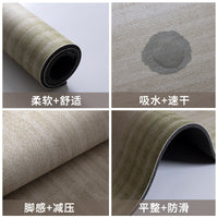 Diatomaceous Earth Bath Mat, Non-Slip Absorbent Floral Design for Bathroom and Toilet