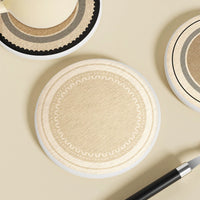 Diatomaceous Earth Coasters for Drinks, Absorbent Quick Dry Cup Mat, Heat-Resistant Tabletop Protector for Tea & Coffee