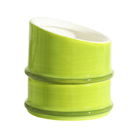 Bamboo Ceramic Bird Feeder Bowl for Small Pets, Anti-Tip Design