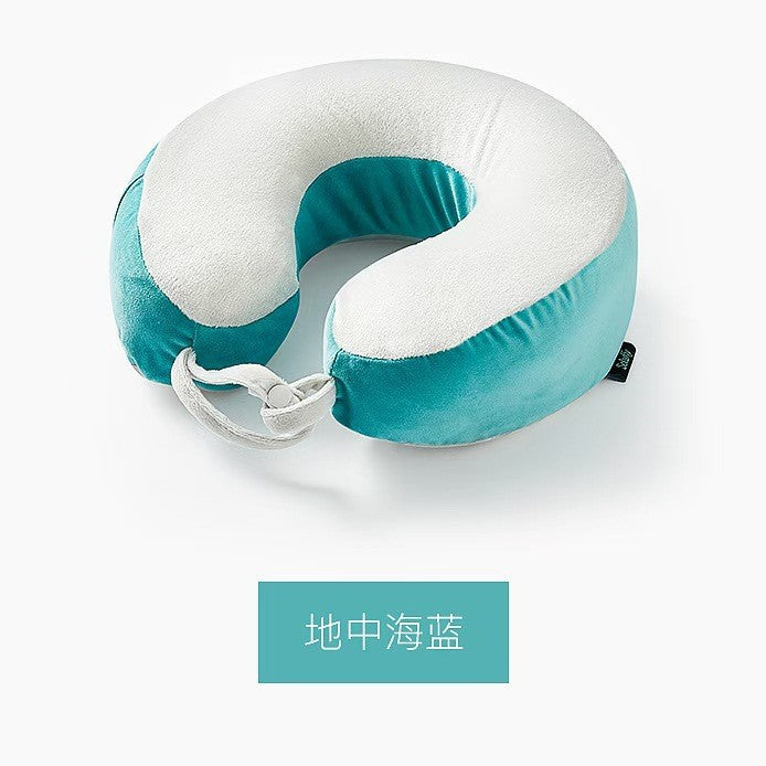 Natural Latex U-Shaped Travel Neck Pillow for Neck Support