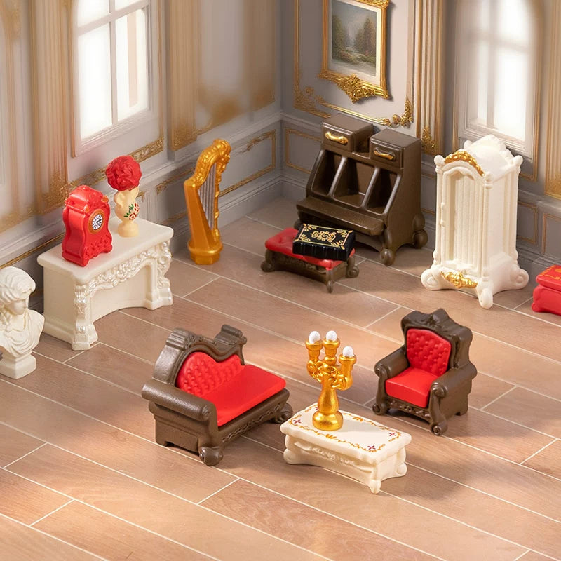 Miniature European Style Dollhouse Furniture and Decor Accessories