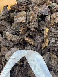 Black Pine Bark Stone for Aquarium Landscaping and Decoration, Natural Porous Rock for Fish Tanks and Aquascaping