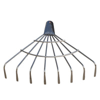 Stainless Steel Lawn Rake, Flat Leaf Rake, Garden Rake, Farm Tool, Leaf Collector, Dethatcher
