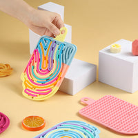 Sensory Activity Board for Kids, Silicone Stress Relief Educational Toy