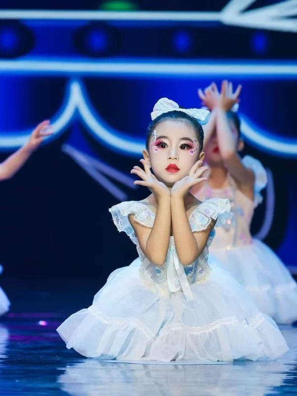 Girls' "I Have a Dream" Ballet Dance Princess Tutu Dress for Stage Performance