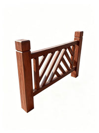 Bamboo-Style Garden Fence, Cement Wood-Grain, Corrosion-Resistant, Wear-Resistant, Landscape Barrier