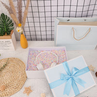 Rectangular Gift Box with Bow for Birthdays and Favors, Various Colors and Sizes