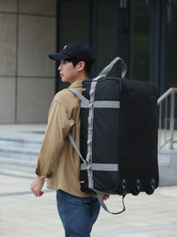 Large Capacity Foldable Travel Duffel Bag for Camping, Hiking, and Airline Check-in