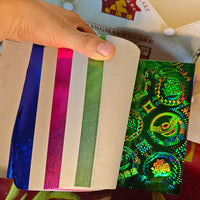 Wholesale Iridescent Laser Paper for Origami and Crafting, Gold and Multicolor Options