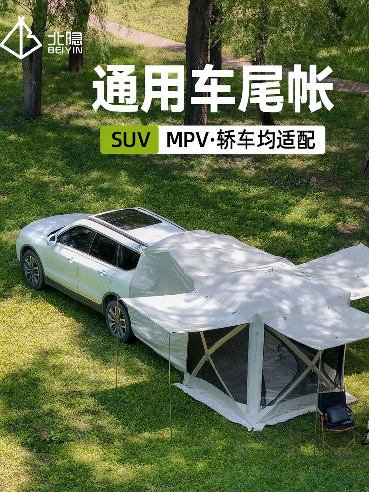 SUV Tailgate Tent, Portable Instant Setup Car Rear Tent for Camping and Road Trips
