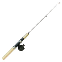 Ice Fishing Rod Lure Shrimp Rod Winter Fishing Pole with Wooden Handle