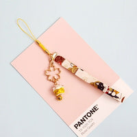 Japanese Lucky Cat Phone Charm & Keychain Pendant