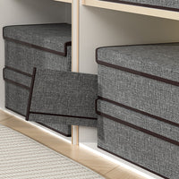 Drawer-Style Lidded Underwear and Socks Organizer Box with Dividers