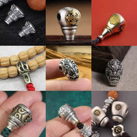 Bodhi Bead Mala Prayer Bracelet Accessories Tibetan Style Three-Way Connectors Pagoda Head Charms