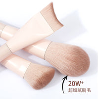 13-Piece Peach Blossom Portable Makeup Brush Set for Eyeshadow, Blush, and Contour