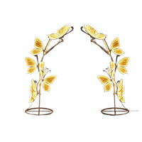 Luminous Butterfly Arch Wedding Backdrop Decoration Iron Art Festival Arch Stage Wedding Props