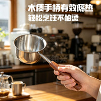 304 Stainless Steel Long Handle Saucepan for Oil Heating, Frying, and Milk Warming