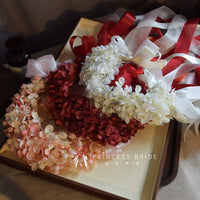 Hydrangea Headband with Ribbon Bows for Photoshoots