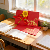 Graduation & Coming-of-Age Greeting Card Set with Envelope & Letter Paper for High School & College Entrance Exams