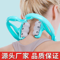 Manual Neck and Shoulder Massager with Magnetic Therapy for Pain Relief
