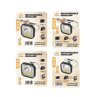 Rechargeable LED Headlamp with Motion Sensor for Outdoor Activities