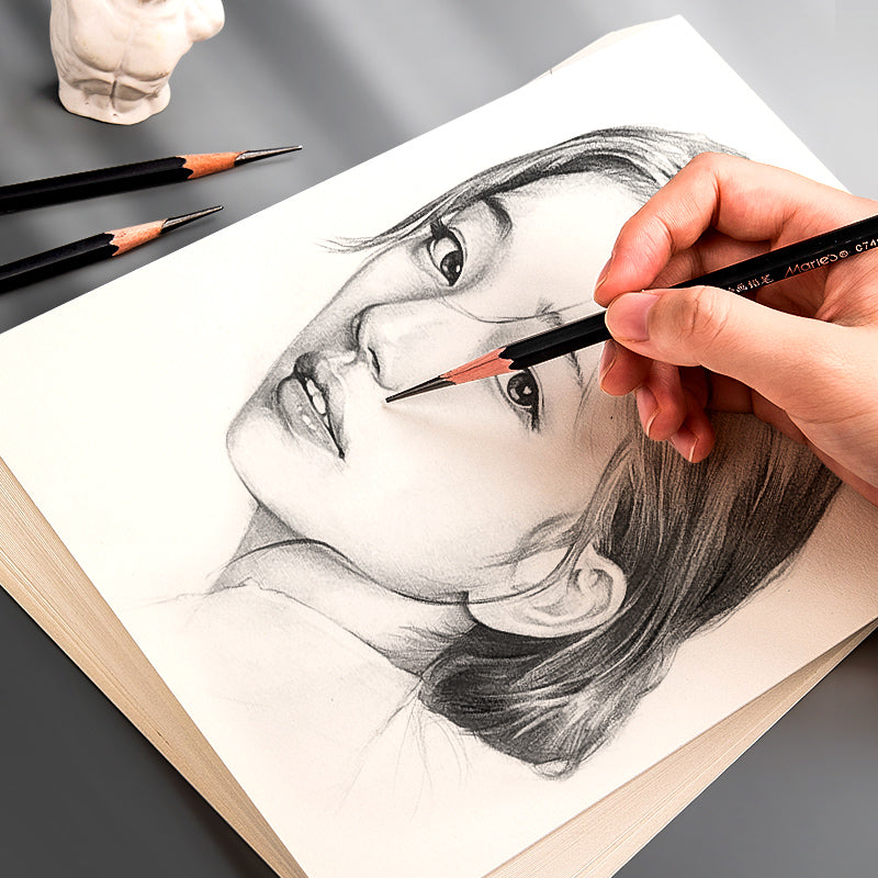 Sketch Paper for Artists, 160g-180g Thick Drawing Paper for Kids & Adults, Art Practice & Sketching