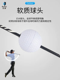 Golf Swing Trainer Aid with Grip Corrector for Indoor Practice