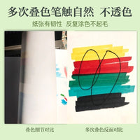 Thick Marker Paper Kent Paper for Art and Design, Bleedproof White Cardstock